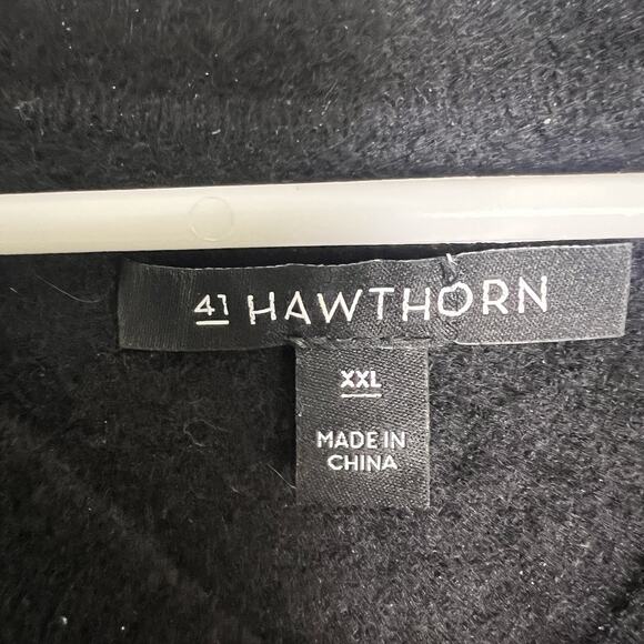 41 Hawthorn Women's 100% Cashmere Crew Neck Sweater Black Sz XXL Quite Luxury - Picture 9 of 15